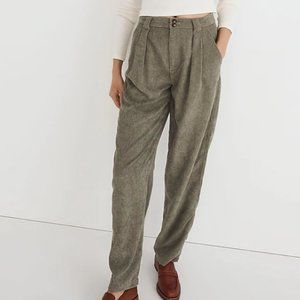 Madewell Corduroy High-Rise Pants - Olive - Never Worn